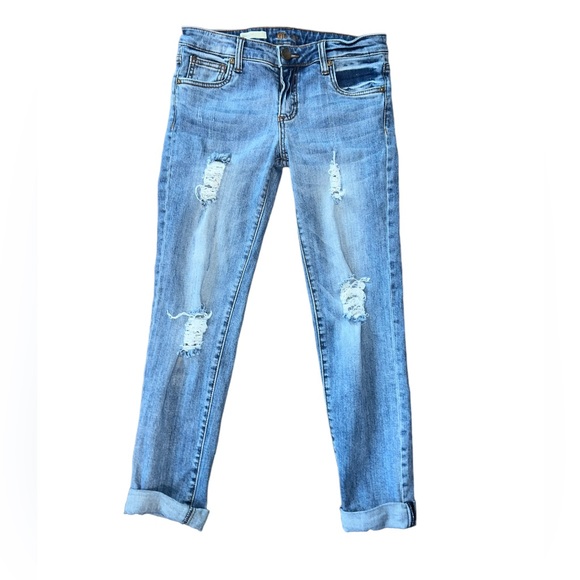 Kut from the Kloth Denim - Kut from the Kloth Distressed Boyfriend Jeans Cuffed Hem Women’s Size 4